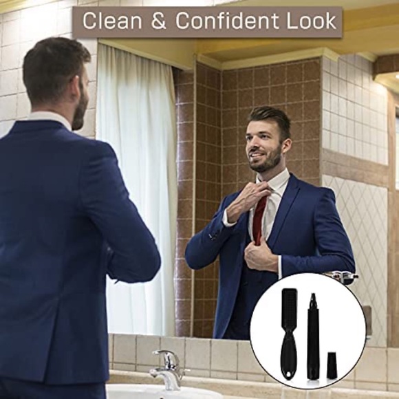 Natural Beard Dye Pencil Filler Kit for Men With Pen, Brush, Comb, and Scissors - Picture 5 of 6